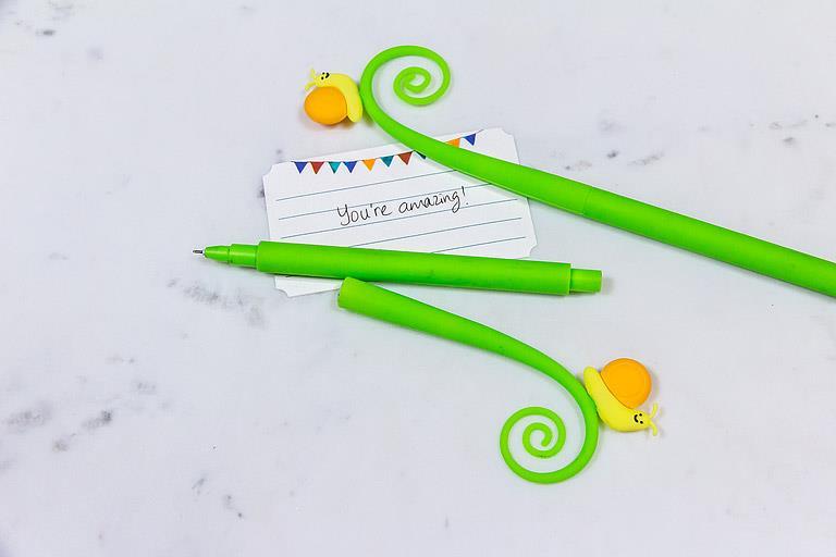 Snail on Curly Stem Pen