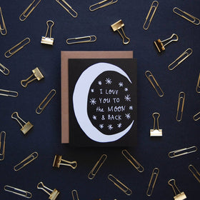 Moon and Back - Greeting Card - 0
