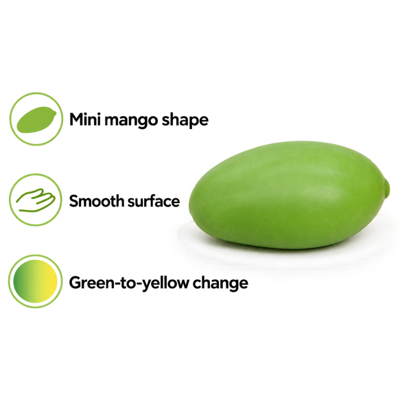 Mini Mango Squishy Toy – Colour-Changing Block Texture