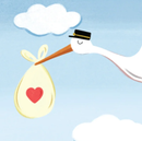 Baby Stork Card-3