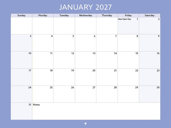 2027 Toronto Neighbourhood Calendar - 12" X 9"