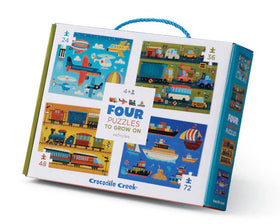 Four Puzzle Set - Vehicles