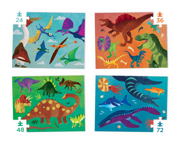 Four Puzzle Set - Dinosaurs