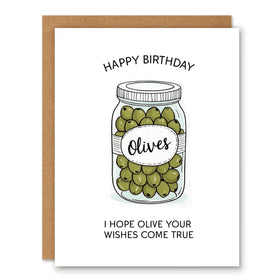Olive Your Wishes Birthday Card