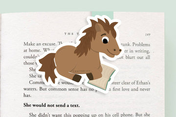 Reading Horse - Jumbo Magnetic Bookmark - 0