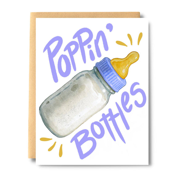 Poppin' Bottles Baby Card