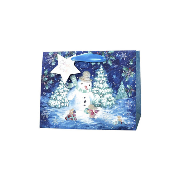Blue Snowman Gift Bags