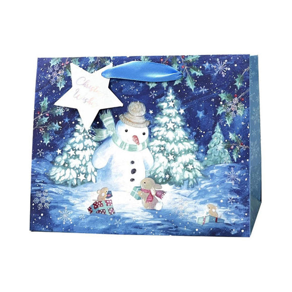 Blue Snowman Gift Bags