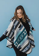 Mini Tipi Reversible Shawl (Indigenous Designed) - various patterns-5