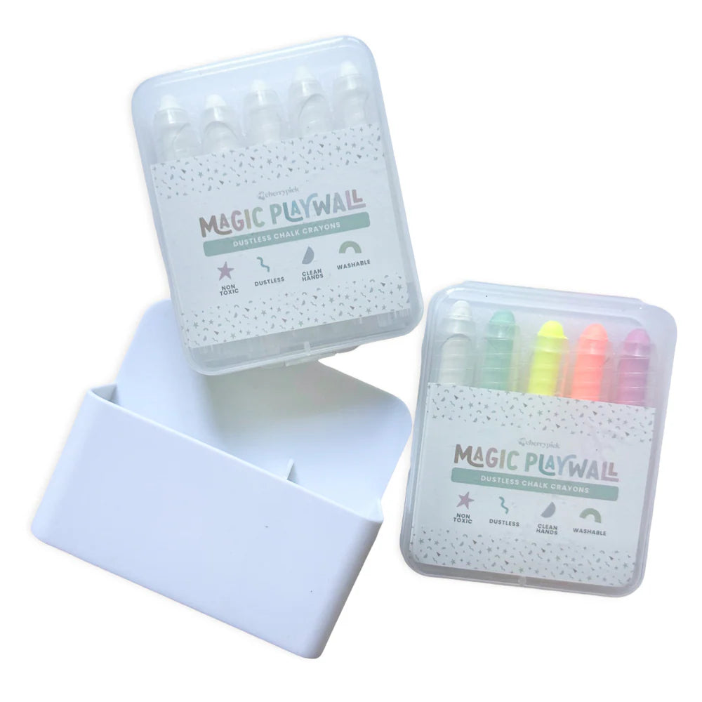 Dustless Chalk Crayons + Magnetic Holder | Cherrypick