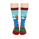 Toronto Scenic Crew Socks – Colorful City Skyline Lake Travel Socks-2