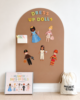 Magnetic Dress-Up Dolls Play Set - 0