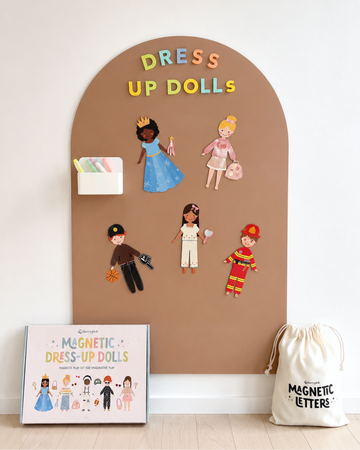 Magnetic Dress-Up Dolls Play Set - 0