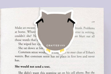 Owl Reading Jumbo Magnetic Bookmark - 0