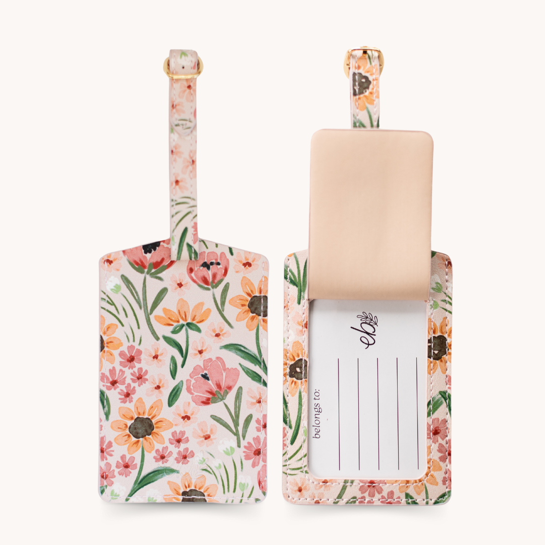 Sunny Poppies Luggage Tag