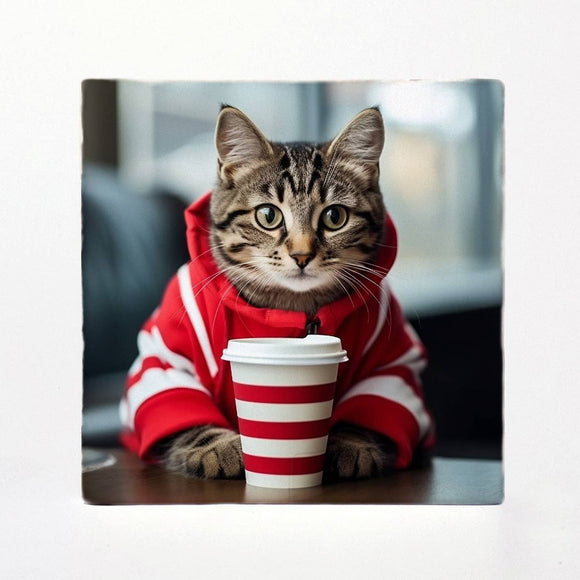 Cozy Cats With Coffee