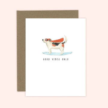 Good Vibes Only Card | Beagle | Any Occasion Card