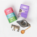 Holiday Gift Box - Tea Tin, Zebra Ornament, Spoon, Infuser-5