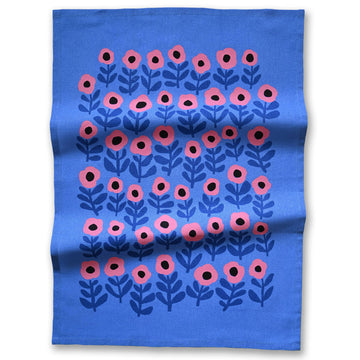 Pink Poppy Tea Towel - 0