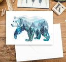 "Mountain Bear" Watercolor Art Card-6