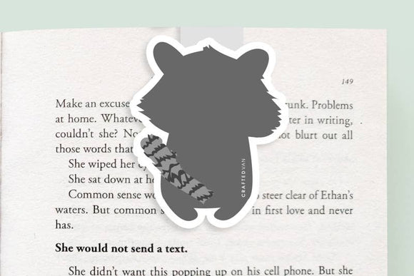 Raccoon Jumbo Magnetic Bookmark