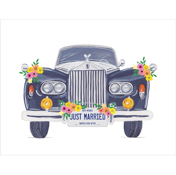 Just Married Car Card - 0