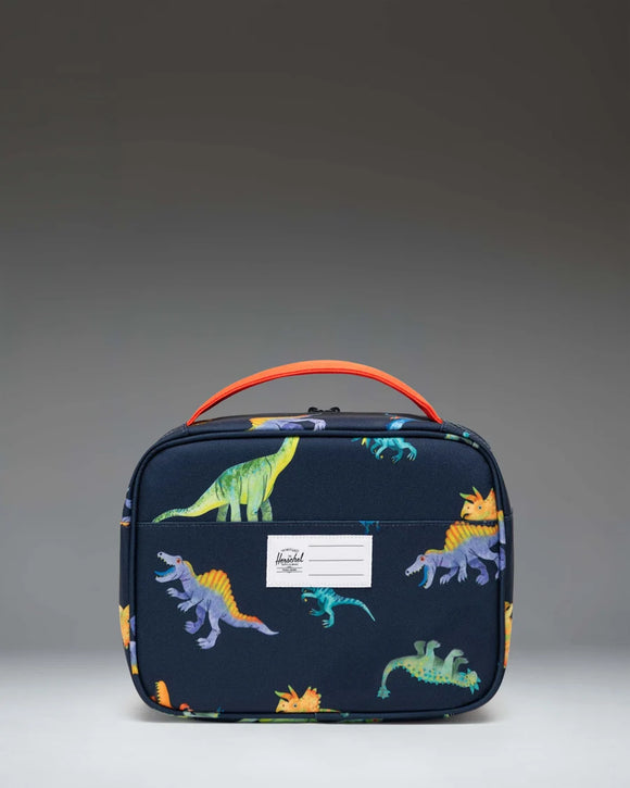 Little Herschel Pop Quiz Lunch Box in Watercolour Dinos Darkest Navy | Kids - 5L