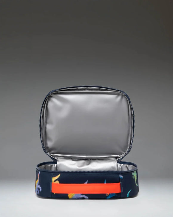 Little Herschel Pop Quiz Lunch Box in Watercolour Dinos Darkest Navy | Kids - 5L