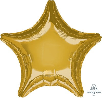 18" Mylar/Foil Star Helium Balloons (various colours)