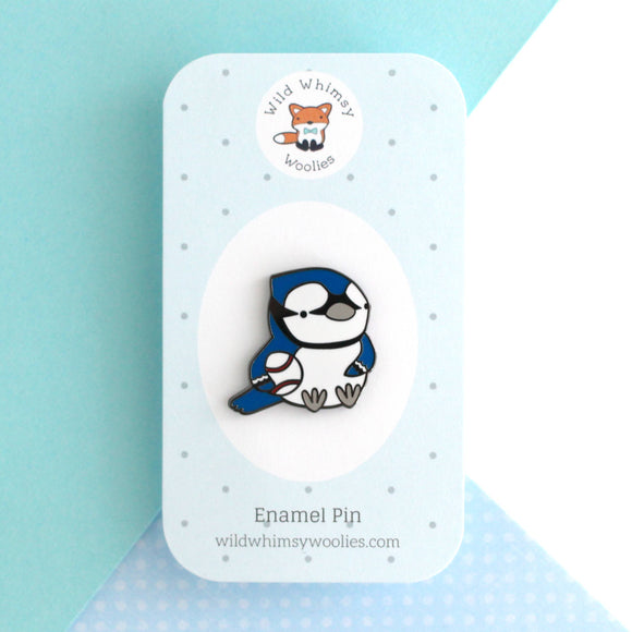 Blue Jay Bird Enamel Pin