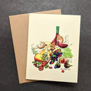 Wine & Cheese Mice Greeting Card-2