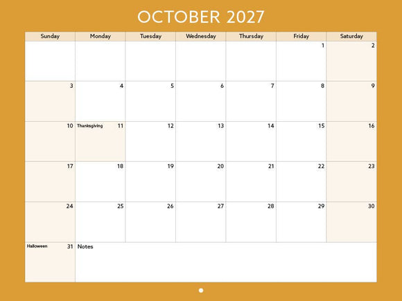 2027 Toronto Neighbourhood Calendar - 12" X 9"