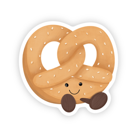 Salty Pretzel - Pastry Knot Vinyl Sticker