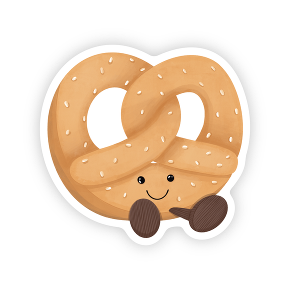 Salty Pretzel - Pastry Knot Vinyl Sticker