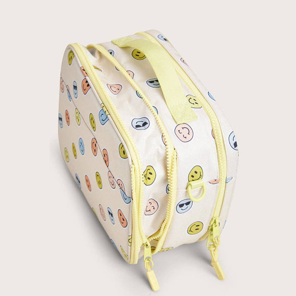 Liam - Expandable Smiley Cream Lunch Box
