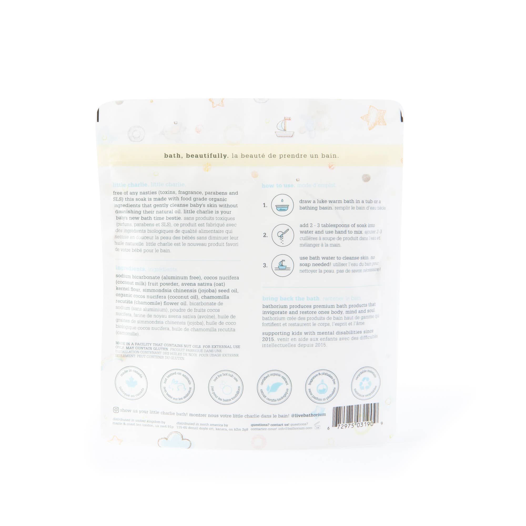 Little Charlie Baby Bath Soak 250g