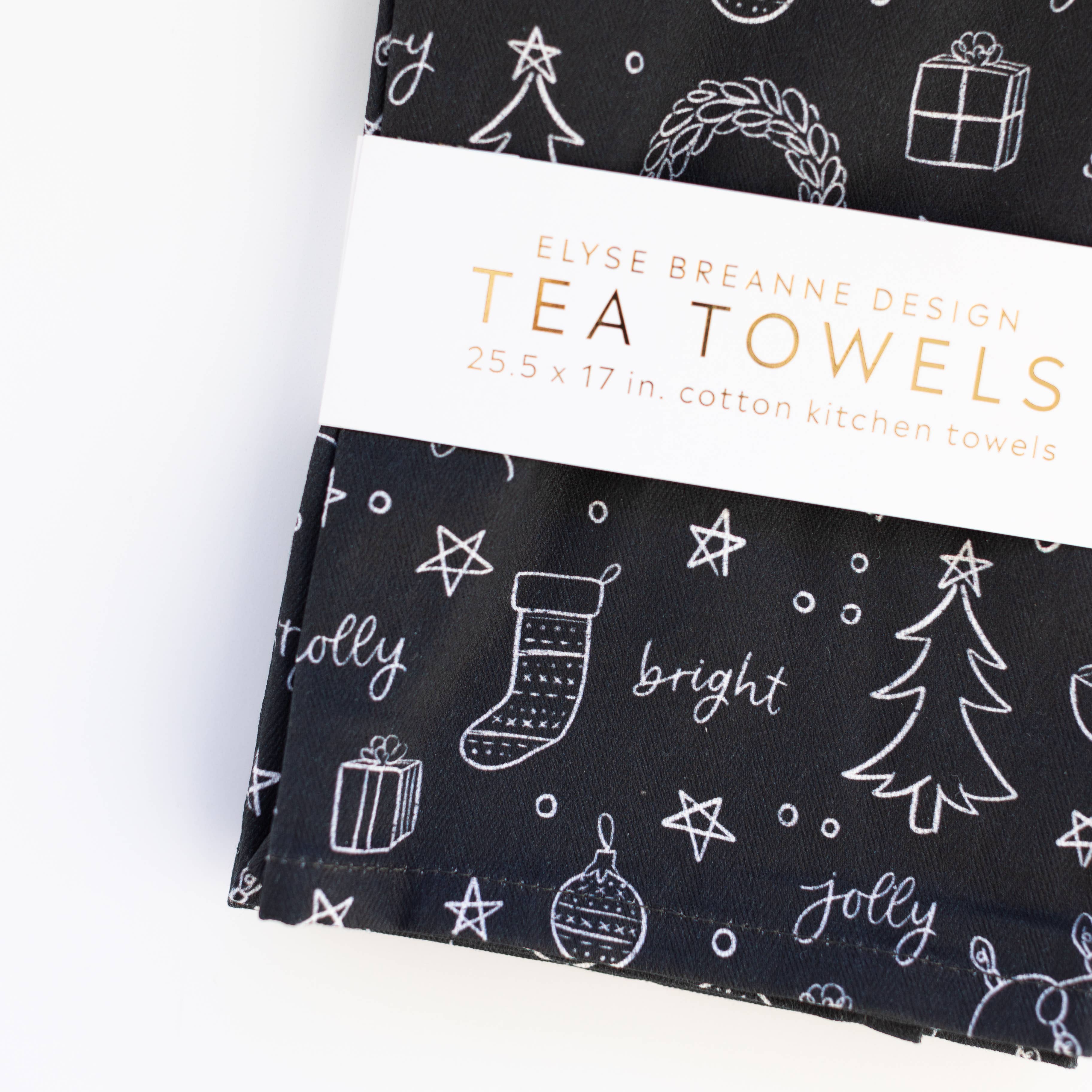 Pack of 2 Merry & Bright Tea Towels