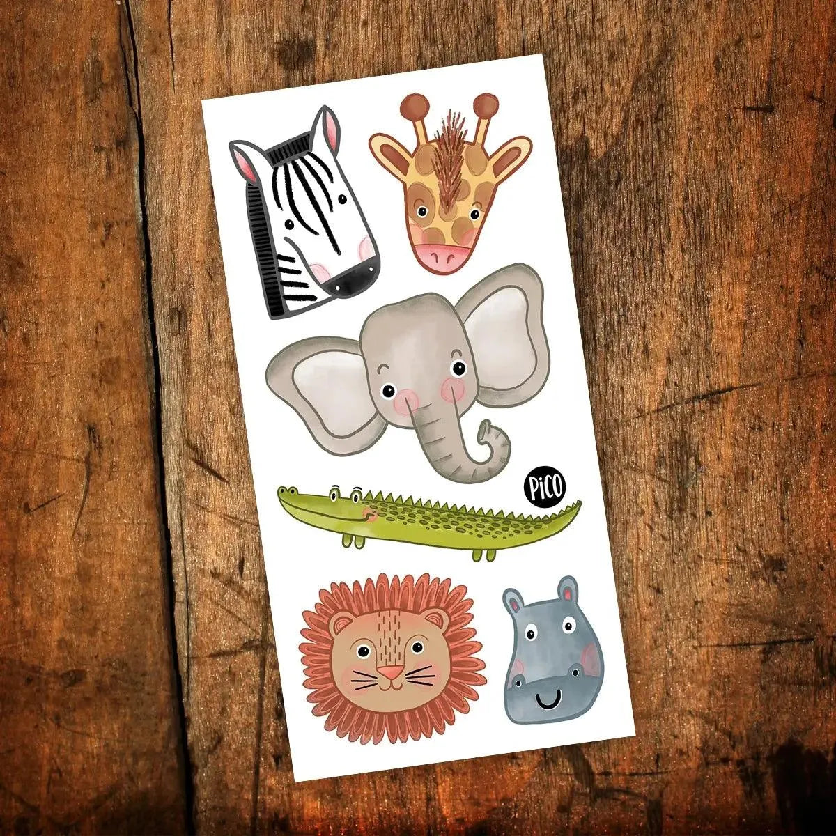 Sweet Safari - Temporary Tattoos