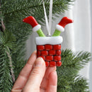 The Mischievous Elf Caught in the Chimney Ornament-2
