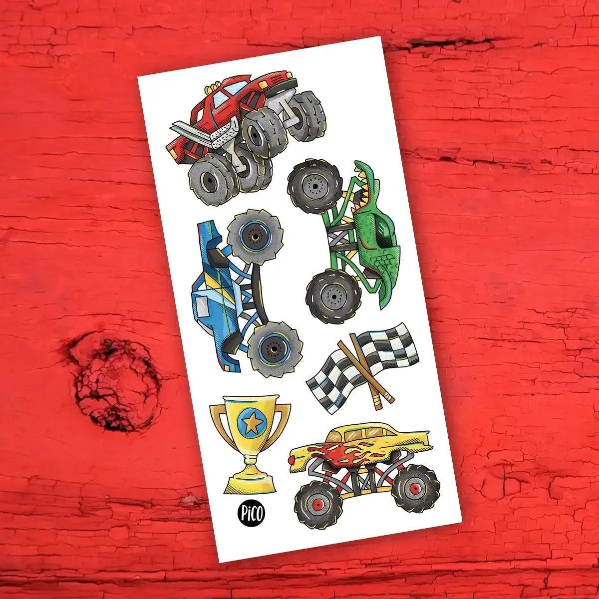 Monster Trucks - Temporary Tattoos