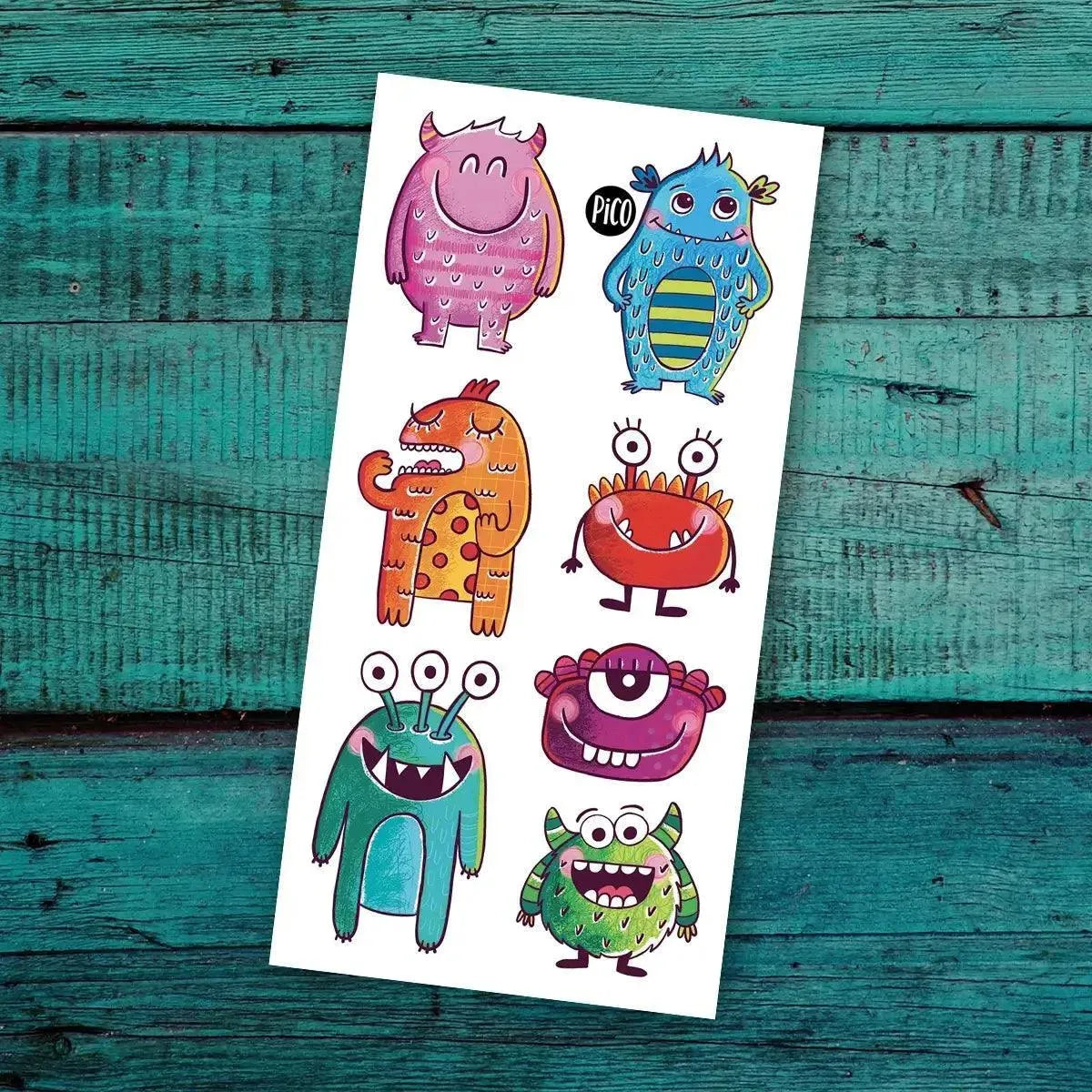 Monstrous Creatures - Temporary Tattoos