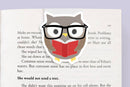 Owl Reading Jumbo Magnetic Bookmark-1