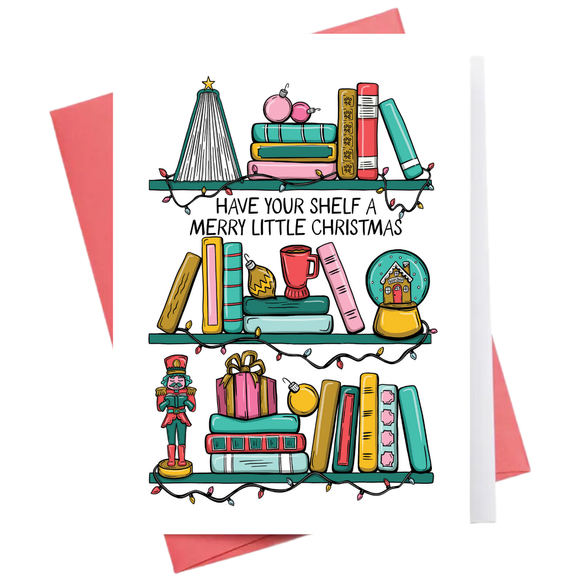 Have Your Shelf A Merry Litt | Christmas Greeting Card