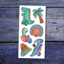 Tyrannosaurus and Friends - Temporary Tattoos-1