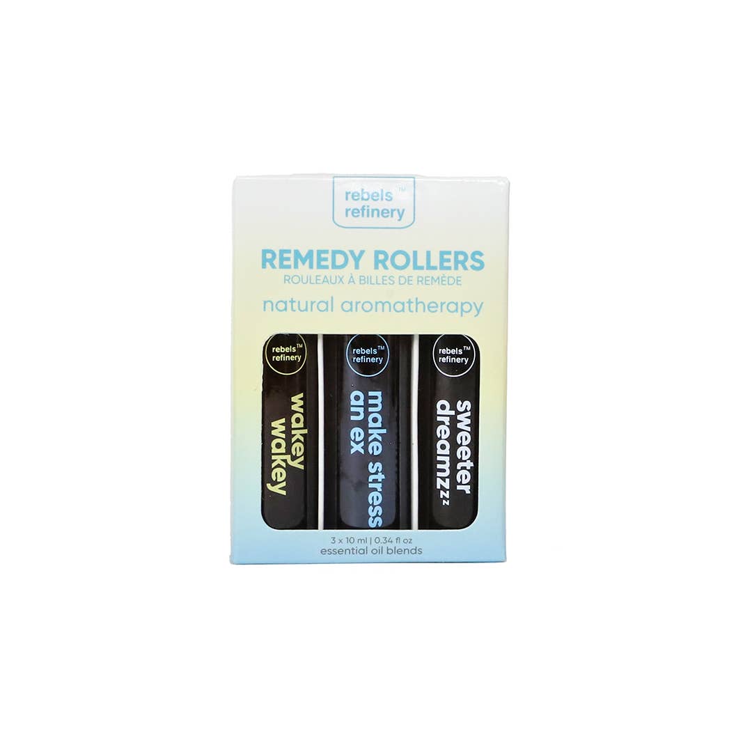 Remedy Roller 3 Pack 100% Natural ESSENTIAL OILS