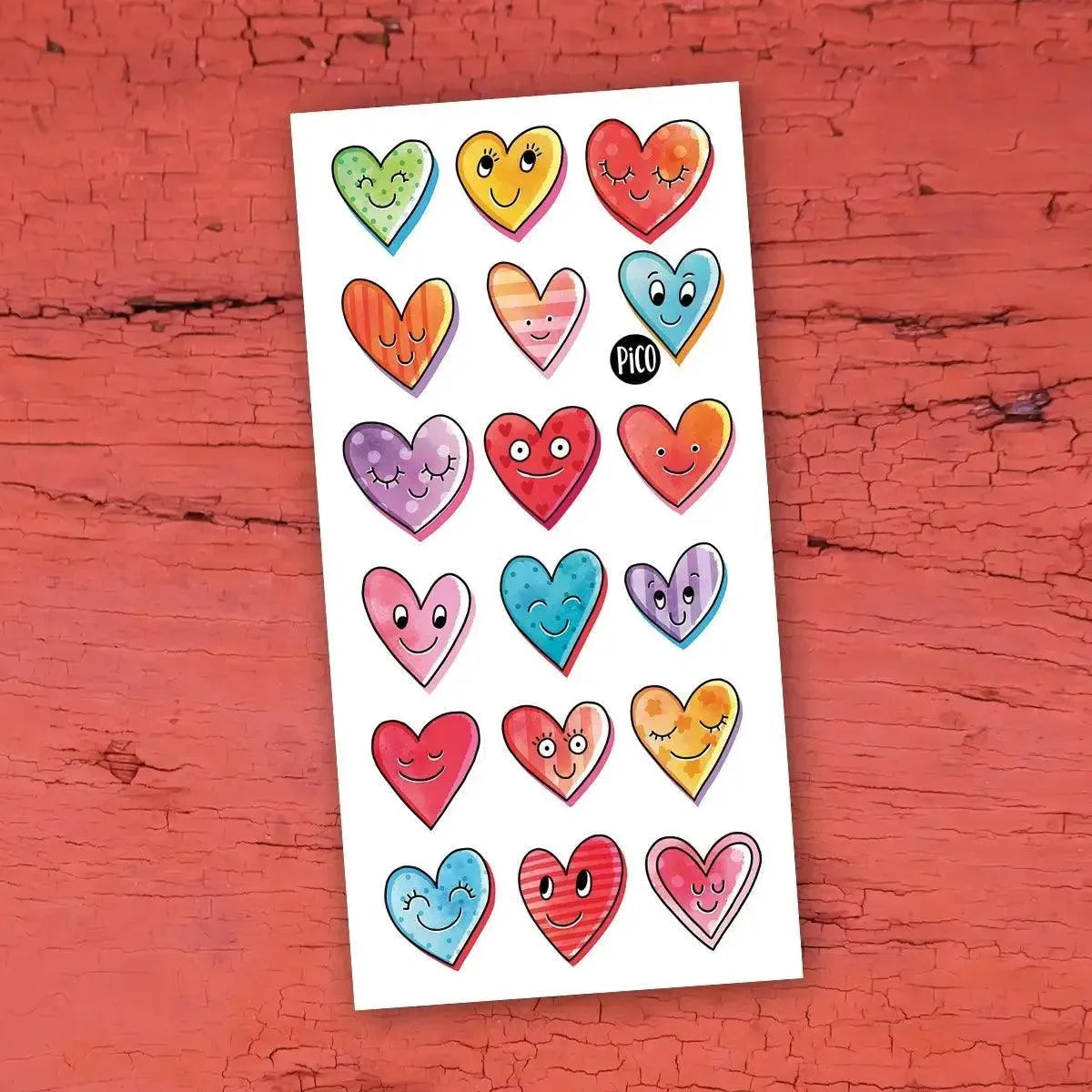 Friendly Little Hearts - Temporary Tattoos
