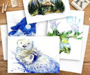 Sea Otter Watercolor Art Card-3
