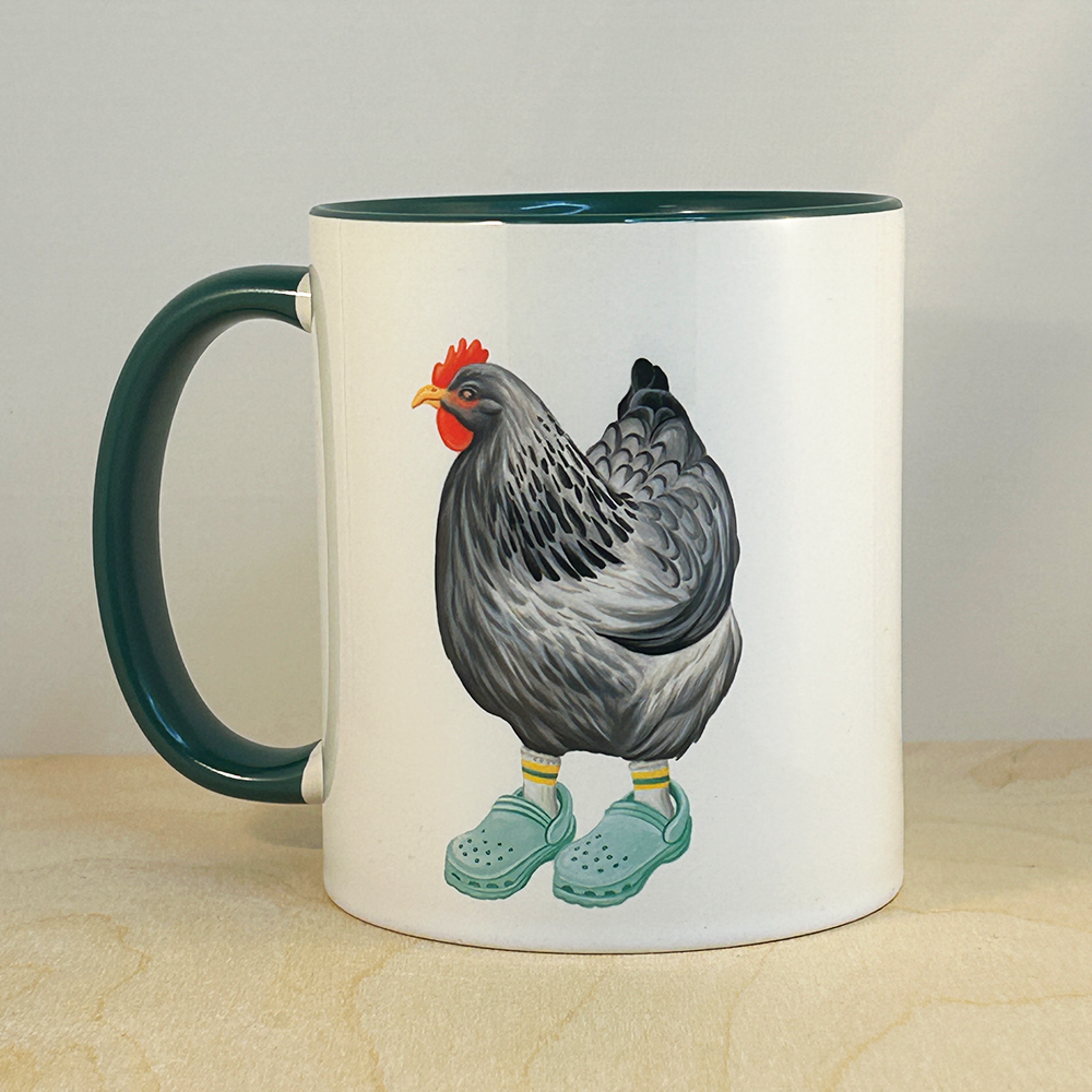 Hen Wearing Crocs Mug