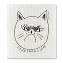Snitty Kitty "Live Laugh Love" Sponge Cloth-1