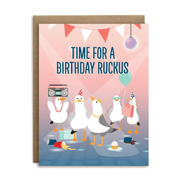 Birthday ruckus greeting card